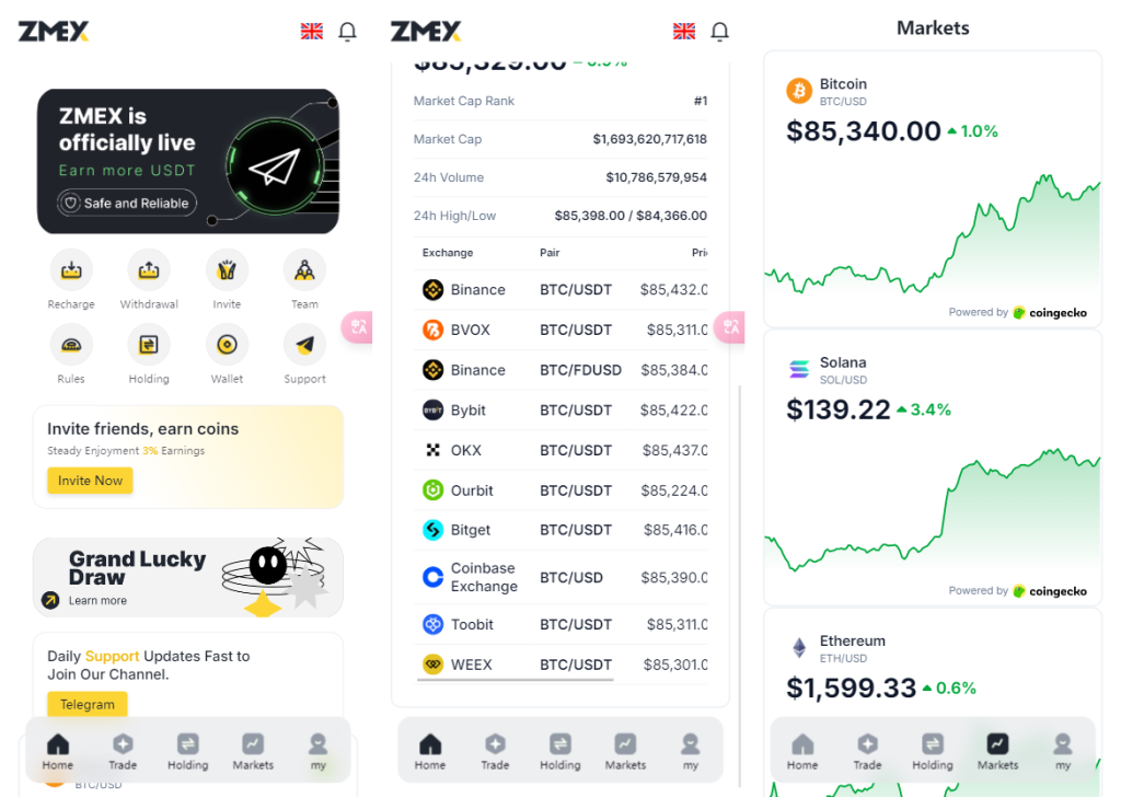 海外版AI量化区块链系统源码 UI精美-淘金源码