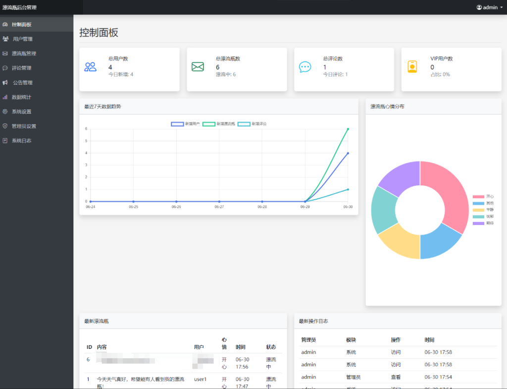 图片[4]淘金源码 - 找靠谱源码就来淘金源码_H5 游戏 / 网站 / 小程序 APP 源码免费下载全新漂流瓶系统源码 全开源 新UI 附安装教程淘金源码 - 找靠谱源码就来淘金源码_H5 游戏 / 网站 / 小程序 APP 源码免费下载淘金源码