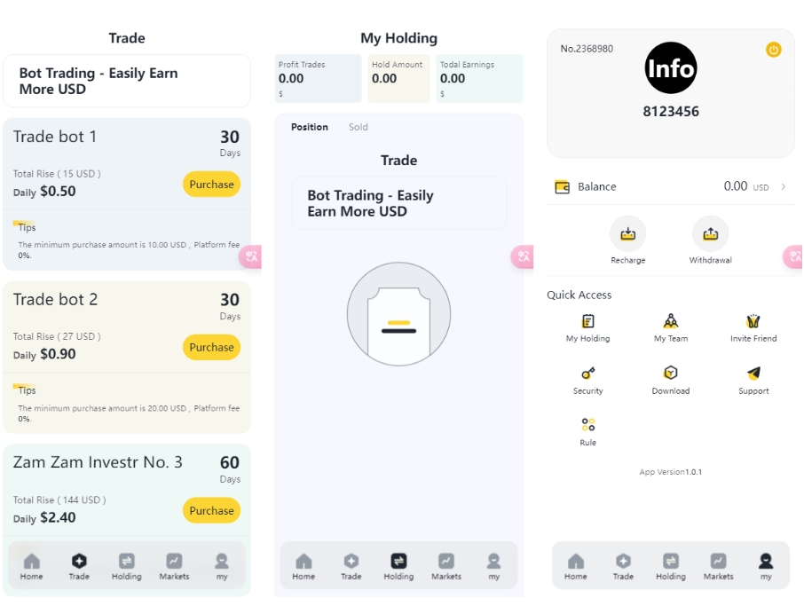 图片[2]淘金源码 - 找靠谱源码就来淘金源码_H5 游戏 / 网站 / 小程序 APP 源码免费下载海外版AI量化区块链系统源码 区块链管理系统架构设计 UI精美淘金源码 - 找靠谱源码就来淘金源码_H5 游戏 / 网站 / 小程序 APP 源码免费下载淘金源码