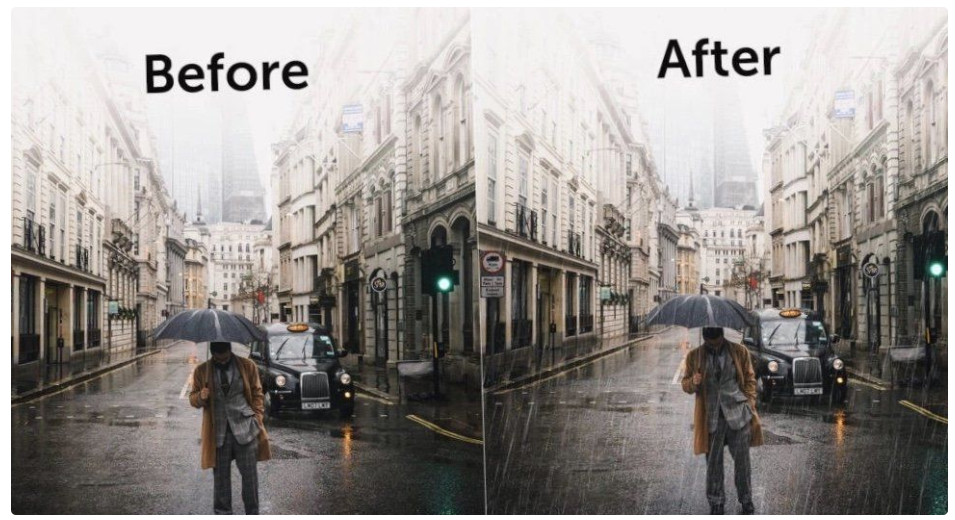 2020 最新PS下雨特效插件Photoshop插件一键模拟降雨-淘金源码