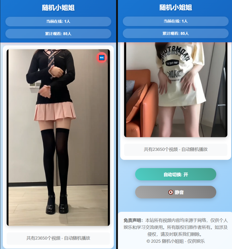 图片[2]-随机美女热舞全新UI带后台版4.0-淘金源码