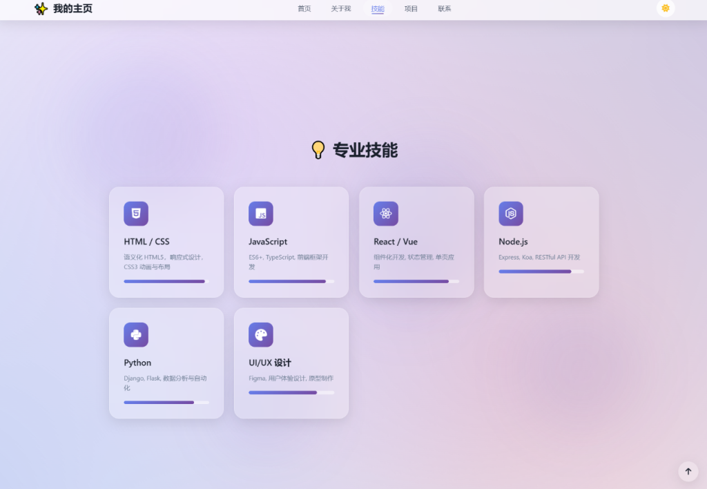 图片[2]-2026最新精美个人主页系统源码-淘金源码